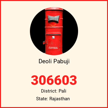 Deoli Pabuji pin code, district Pali in Rajasthan