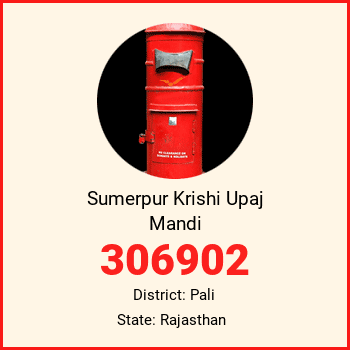 Sumerpur Krishi Upaj Mandi pin code, district Pali in Rajasthan