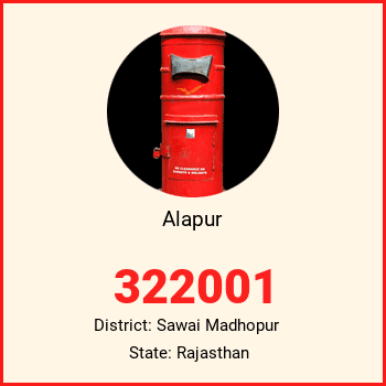 Alapur pin code, district Sawai Madhopur in Rajasthan