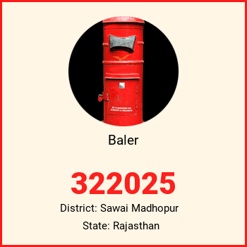 Baler pin code, district Sawai Madhopur in Rajasthan