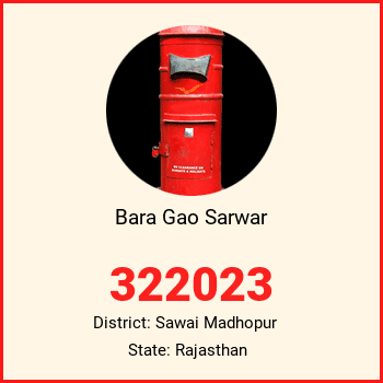 Bara Gao Sarwar pin code, district Sawai Madhopur in Rajasthan