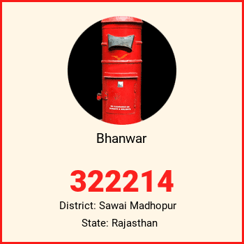 Bhanwar pin code, district Sawai Madhopur in Rajasthan