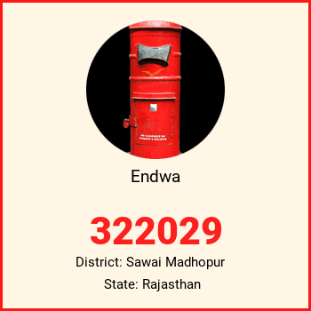 Endwa pin code, district Sawai Madhopur in Rajasthan