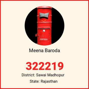 Meena Baroda pin code, district Sawai Madhopur in Rajasthan