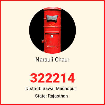 Narauli Chaur pin code, district Sawai Madhopur in Rajasthan