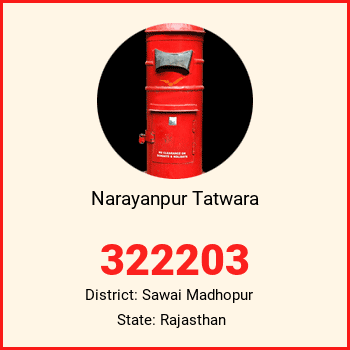 Narayanpur Tatwara pin code, district Sawai Madhopur in Rajasthan