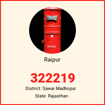 Raipur pin code, district Sawai Madhopur in Rajasthan