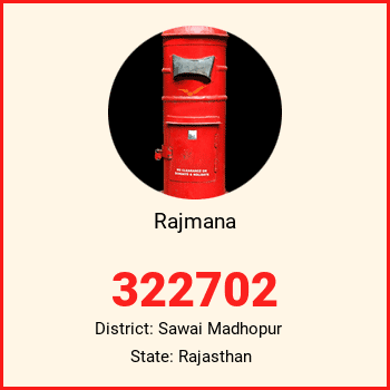 Rajmana pin code, district Sawai Madhopur in Rajasthan