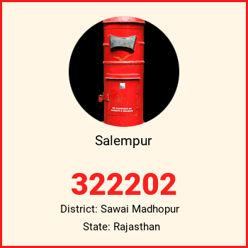 Salempur pin code, district Sawai Madhopur in Rajasthan