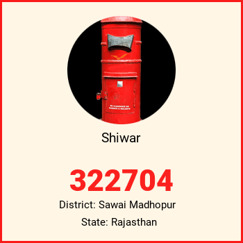 Shiwar pin code, district Sawai Madhopur in Rajasthan