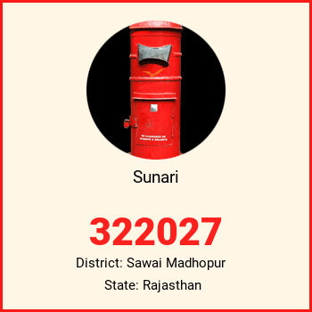 Sunari pin code, district Sawai Madhopur in Rajasthan