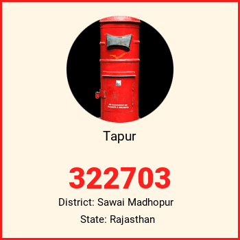 Tapur pin code, district Sawai Madhopur in Rajasthan