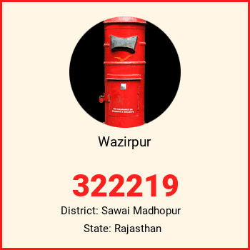 Wazirpur pin code, district Sawai Madhopur in Rajasthan