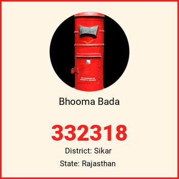 Bhooma Bada pin code, district Sikar in Rajasthan