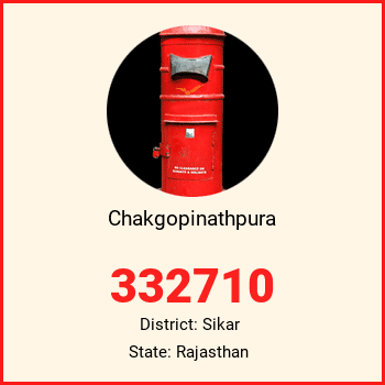 Chakgopinathpura pin code, district Sikar in Rajasthan
