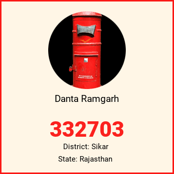 Danta Ramgarh pin code, district Sikar in Rajasthan