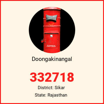 Doongakinangal pin code, district Sikar in Rajasthan