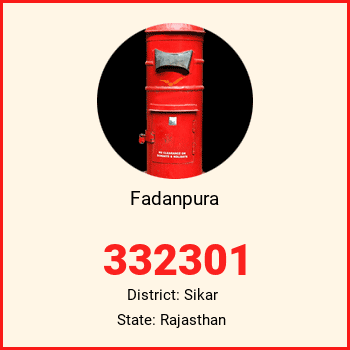 Fadanpura pin code, district Sikar in Rajasthan