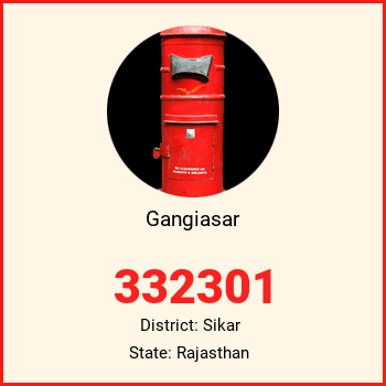 Gangiasar pin code, district Sikar in Rajasthan