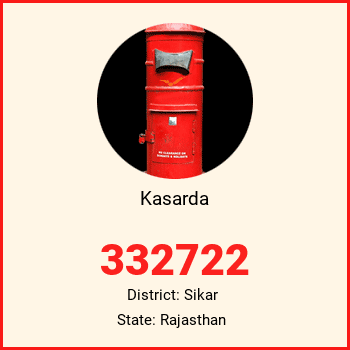 Kasarda pin code, district Sikar in Rajasthan
