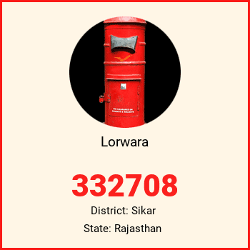 Lorwara pin code, district Sikar in Rajasthan
