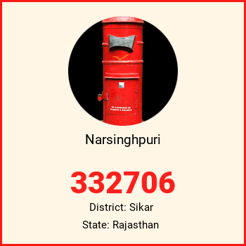 Narsinghpuri pin code, district Sikar in Rajasthan
