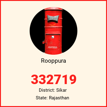 Rooppura pin code, district Sikar in Rajasthan
