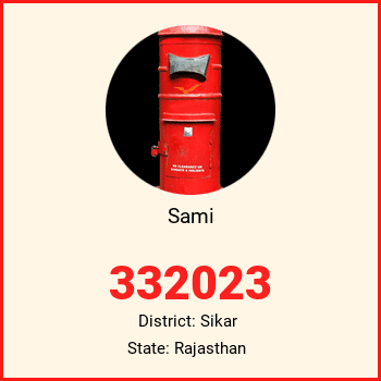 Sami pin code, district Sikar in Rajasthan