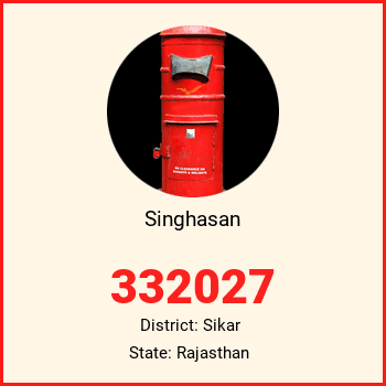 Singhasan pin code, district Sikar in Rajasthan