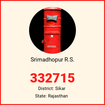 Srimadhopur R.S. pin code, district Sikar in Rajasthan