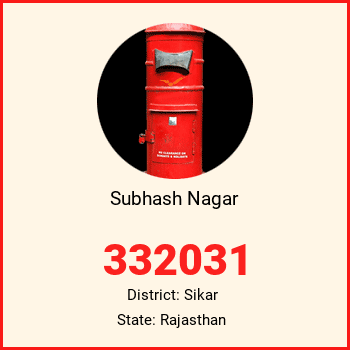Subhash Nagar pin code, district Sikar in Rajasthan