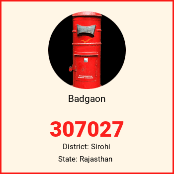 Badgaon pin code, district Sirohi in Rajasthan
