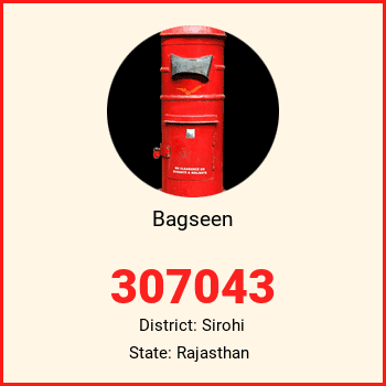 Bagseen pin code, district Sirohi in Rajasthan