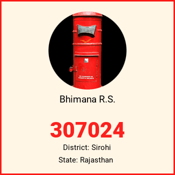 Bhimana R.S. pin code, district Sirohi in Rajasthan