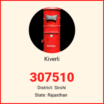 Kiverli pin code, district Sirohi in Rajasthan