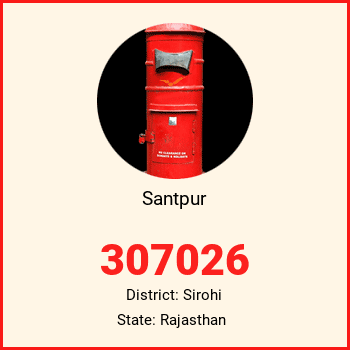 Santpur pin code, district Sirohi in Rajasthan