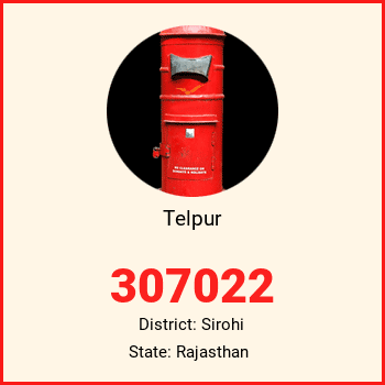 Telpur pin code, district Sirohi in Rajasthan