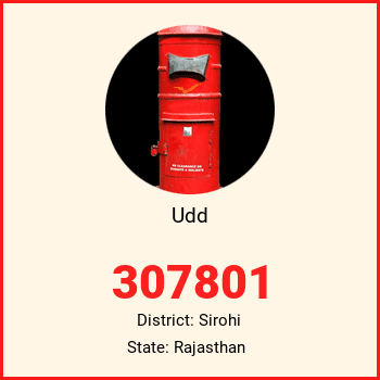 Udd pin code, district Sirohi in Rajasthan