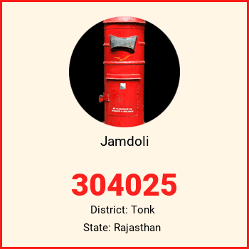 Jamdoli pin code, district Tonk in Rajasthan