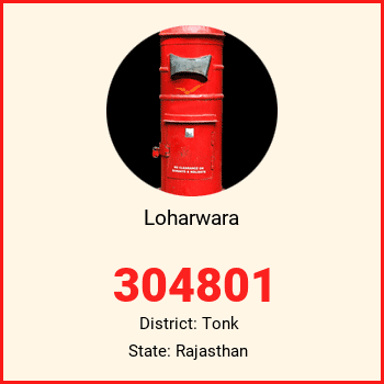 Loharwara pin code, district Tonk in Rajasthan