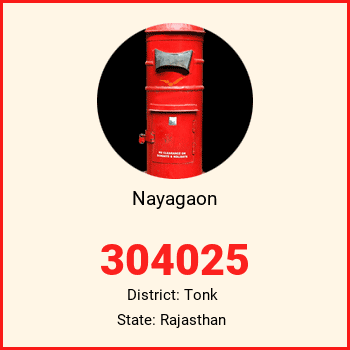 Nayagaon pin code, district Tonk in Rajasthan