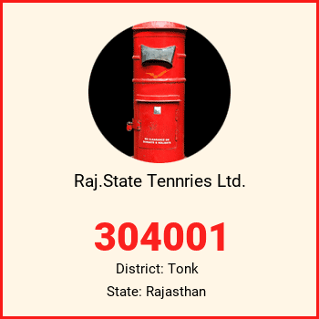 Raj.State Tennries Ltd. pin code, district Tonk in Rajasthan