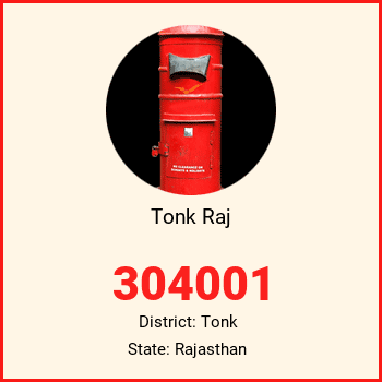 Tonk Raj pin code, district Tonk in Rajasthan