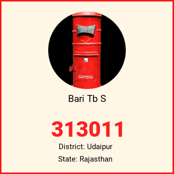 Bari Tb S pin code, district Udaipur in Rajasthan