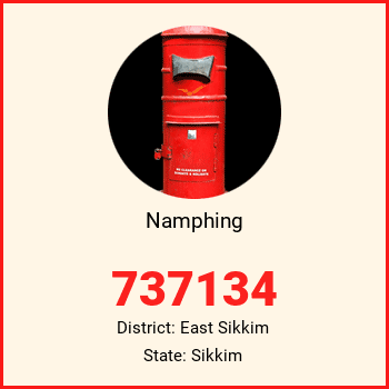 Namphing pin code, district East Sikkim in Sikkim