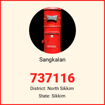 Sangkalan pin code, district North Sikkim in Sikkim