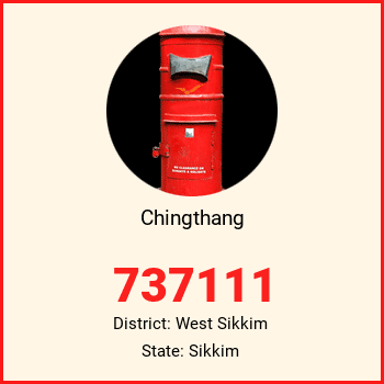 Chingthang pin code, district West Sikkim in Sikkim