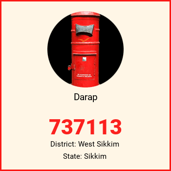 Darap pin code, district West Sikkim in Sikkim