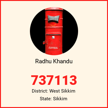 Radhu Khandu pin code, district West Sikkim in Sikkim