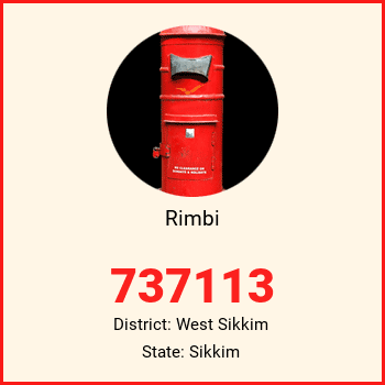 Rimbi pin code, district West Sikkim in Sikkim